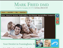 Tablet Screenshot of drmarkfried.com
